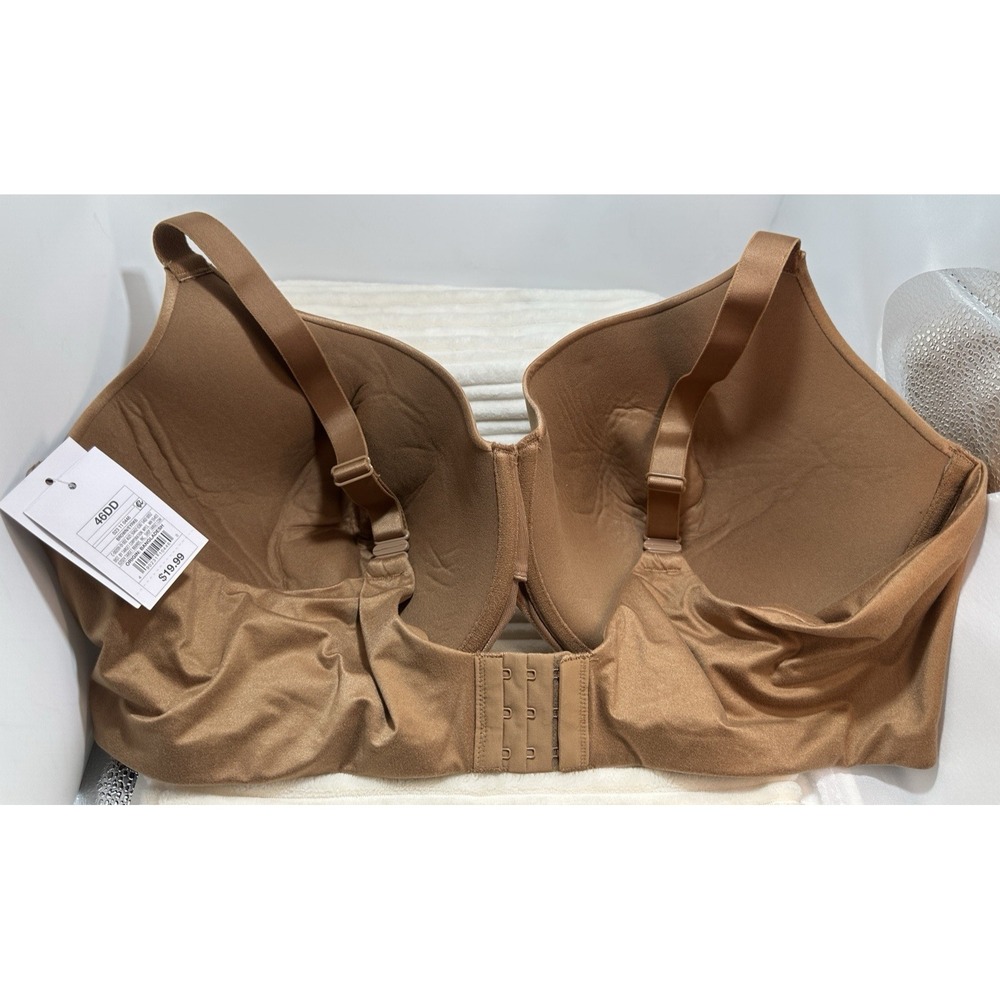 Auden Bra Underwired Full Coverage Back Closure -Light Brown- Size 46DD NWT - Picture 4 of 4